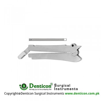 De Martel-Wolfson Intestinal Anastomosis Clamp Stainless Steel, Jaw Length 110 mm
